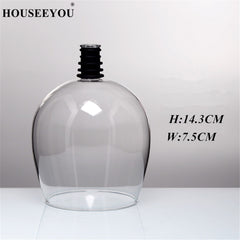 HOUSEEYOU Creative Red Wine Champagne Glass Cup with Silicone Seal Drink Directly from Bottle Crystal Glasses Cocktail Mug 260ML.