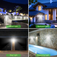 Garden Solar Lamp PIR Motion Sensor LED Solar Light Solar Powered By Sunlight Waterproof for Outdoor Wall Street Decoration.