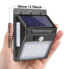 Garden Solar Lamp PIR Motion Sensor LED Solar Light Solar Powered By Sunlight Waterproof for Outdoor Wall Street Decoration.