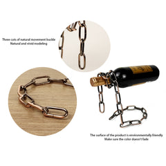 Magic Iron Chain Wine Bottle Holder.