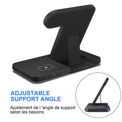 3in1 Wireless Fast Charger Dock Station.