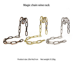 Magic Iron Chain Wine Bottle Holder.